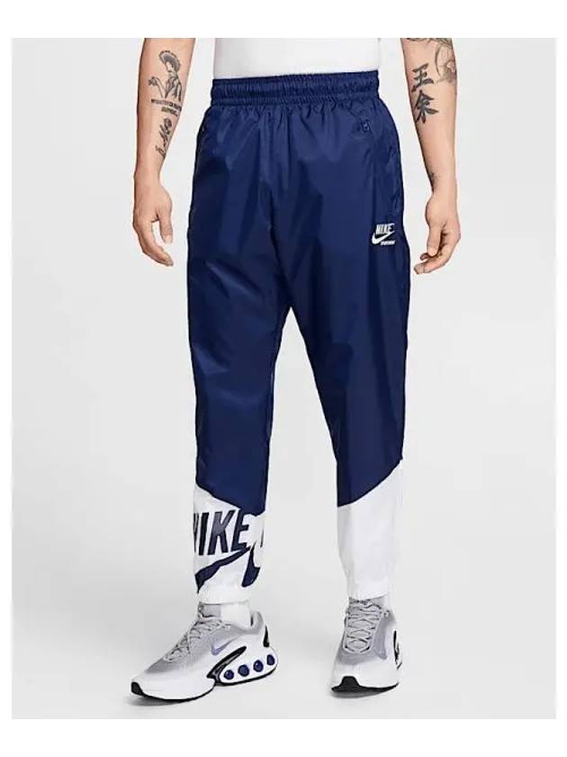 Windrunner Lined Woven Track Pants Blue - NIKE - BALAAN 1