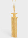 Triomphe Folk Fringe Long Necklace Gold - CELINE - BALAAN 2