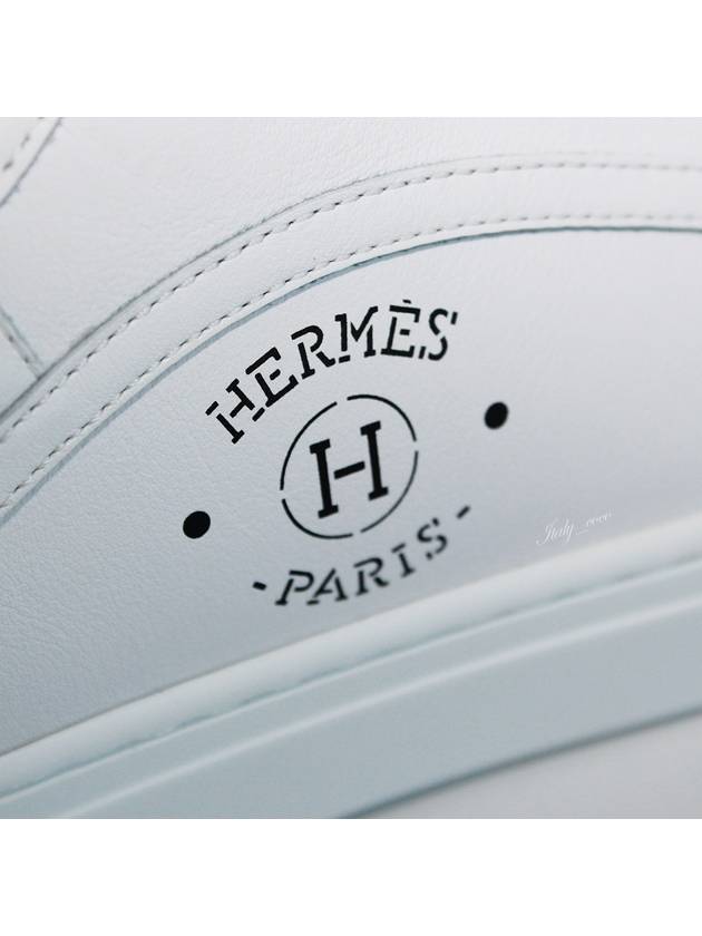 Get Leather Low Top Sneakers White - HERMES - BALAAN 8