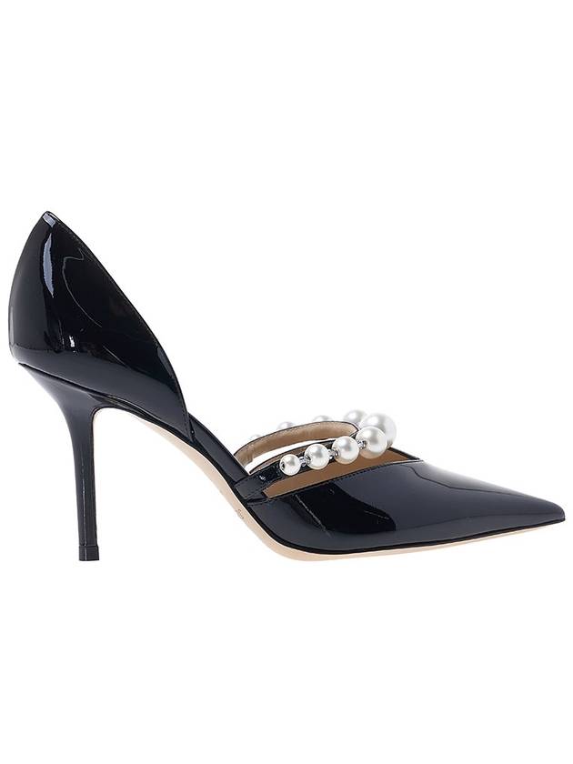 Aurelie 85 Pearl Patent Leather Pumps Heels Black - JIMMY CHOO - BALAAN 3