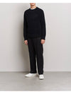 Yuri Merino Logo Crew Neck Sweater Black - J.LINDEBERG - BALAAN 5