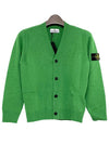 Kids Waffen Patch V Neck Cardigan 14 Green 7916501Z1 V0050 - STONE ISLAND - BALAAN 2