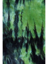 Tie Dye Short Sleeve T-Shirt Green - AMI - BALAAN 3