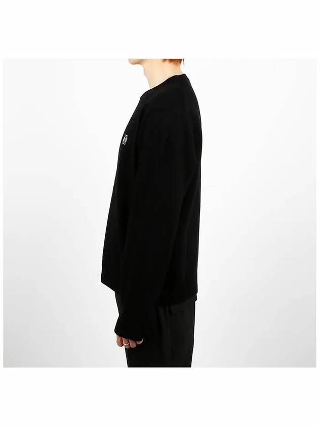 Anagram Wool Knit Top Black - LOEWE - BALAAN 4