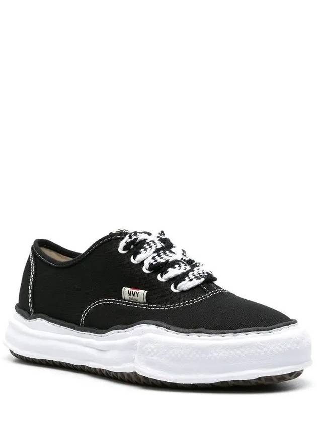 24SS BAKER OG Sole Canvas Low Top Sneakers A12FW728 BLK BLK - MIHARA YASUHIRO - BALAAN 2