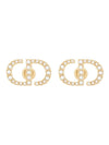 Petit CD Stud Earrings Gold - DIOR - BALAAN 1