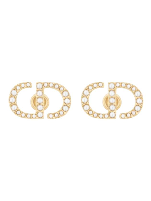 Petit CD Stud Earrings Gold - DIOR - BALAAN 1