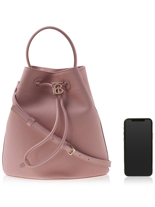 Grainy Leather Small TB Bucket Bag Pink - BURBERRY - BALAAN 7