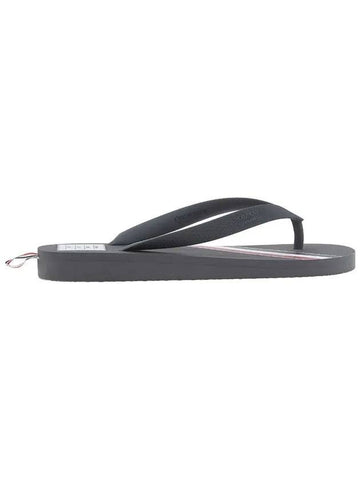 Three Stripe Flip Flops Medium Grey - THOM BROWNE - BALAAN.