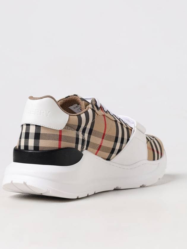 Vintage Check Suede Leather Sneakers Archive Beige - BURBERRY - BALAAN 4