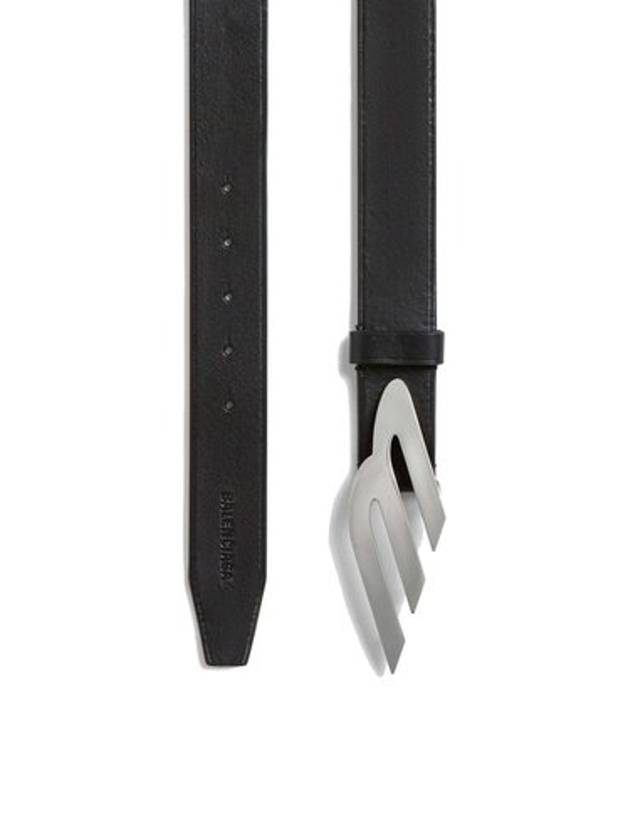 Moto Logo Leather Belt Black - BALENCIAGA - BALAAN 4