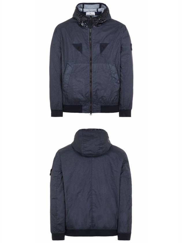 Wappen Patch Nylon Hooded Jacket Navy - STONE ISLAND - BALAAN 5