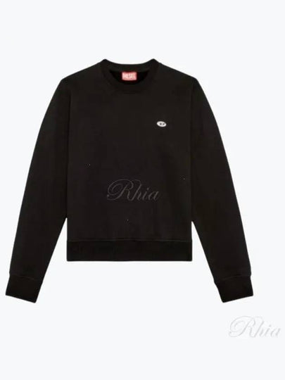 ReGGy Doval D Logo Patch Sweatshirt Black - DIESEL - BALAAN 2