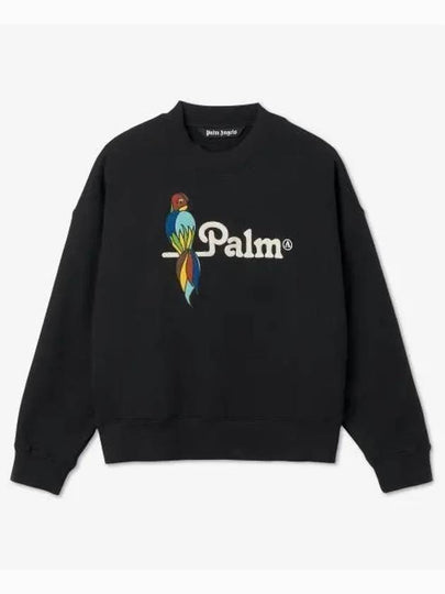 Sweatshirt With Logo Men's Black - PALM ANGELS - BALAAN 2