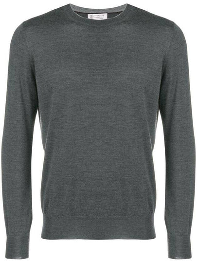 Cashmere Silk Knit Top Grey - BRUNELLO CUCINELLI - BALAAN 2