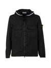 Wappen Patch Old Treatment Hooded Zip Up Up Navy - STONE ISLAND - BALAAN 1