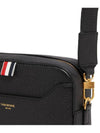 4 Bar Patch Leather Camera Cross Bag Black - THOM BROWNE - BALAAN 6