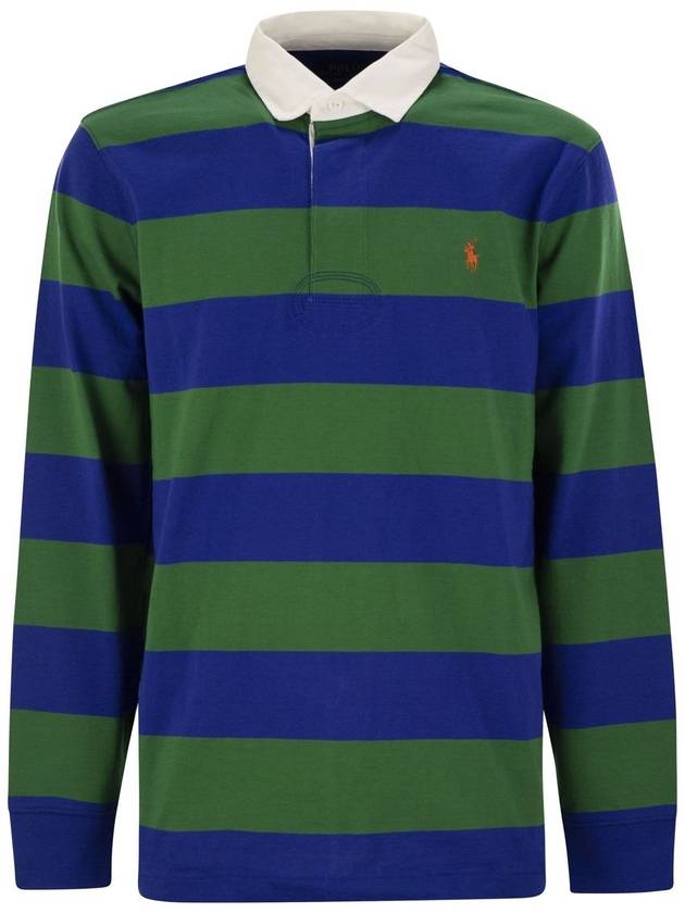 Striped Polo Shirt Green Royal - POLO RALPH LAUREN - BALAAN 2