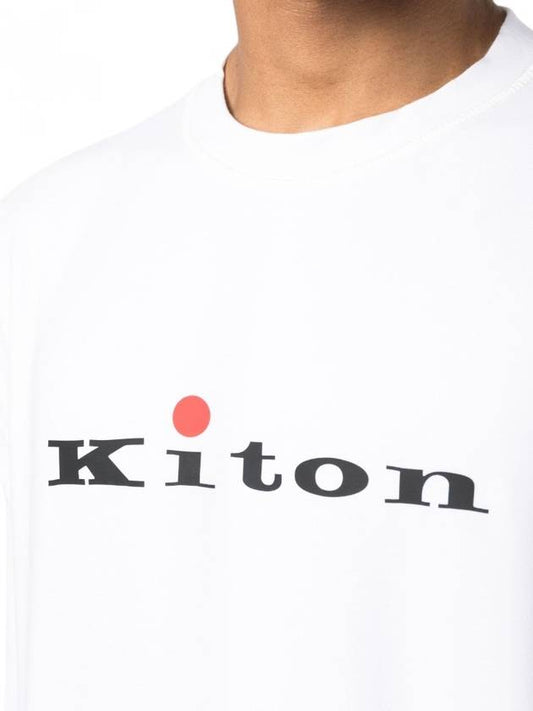 24 Logo Men's Sweatshirt Long Sleeve White - KITON - BALAAN 2