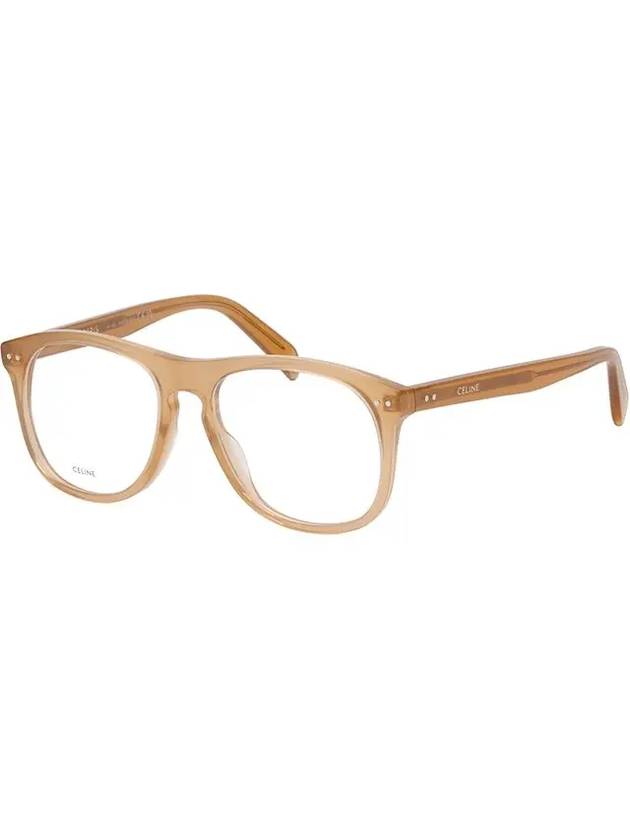 Glasses frame CL50130I 047 Transparent brown overfit square horn - CELINE - BALAAN 8