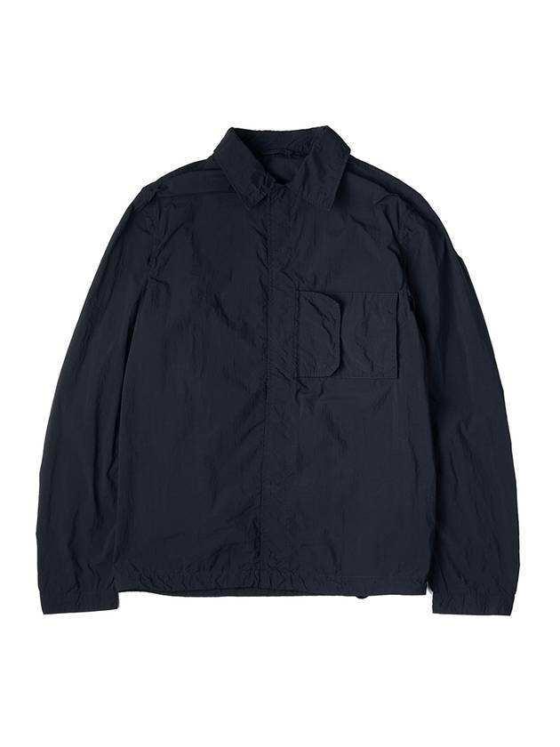 Snap Over Nylon Long Sleeve Shirt Black - TEN C - BALAAN 1