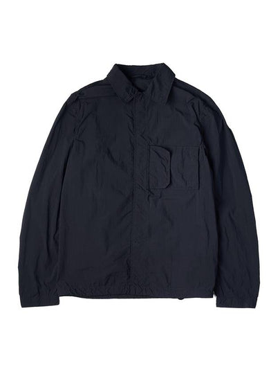 Snap Over Nylon Long Sleeve Shirt Black - TEN C - BALAAN 2