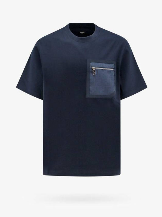 24 F W Cotton T-Shirt WITH FF Detail FY1257APM4F0QG0 B0651179882 - FENDI - BALAAN 1