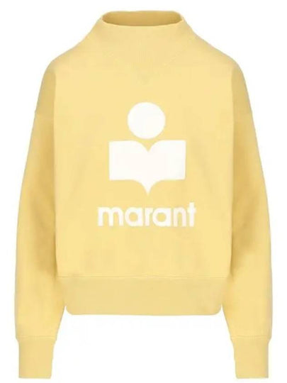 Moby Logo Print Sweatshirt Yellow - ISABEL MARANT ETOILE - BALAAN 2