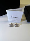 Women's CC Logo Pearl Crystal Stud Earrings Gold - CHANEL - BALAAN 3