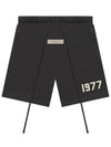 Fear of God Essentials 1977 Black Shorts - FEAR OF GOD ESSENTIALS - BALAAN 1