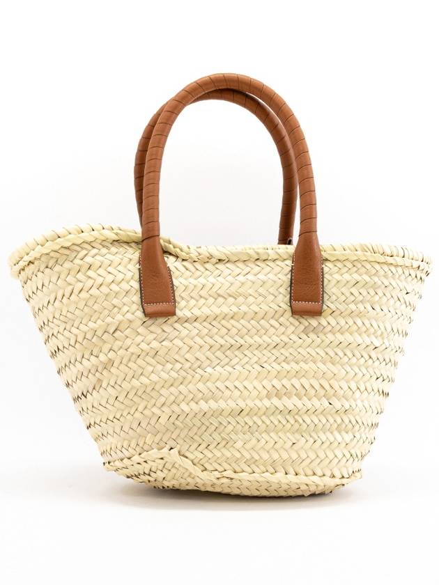 Marcie Leather Raffia Tote Bag Begie - CHLOE - BALAAN 6