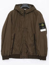 Men's Garment Dyed Crinkle Reps Recycled Nylon Primaloft TC Hooded Jacket Olive Green - STONE ISLAND - BALAAN 3