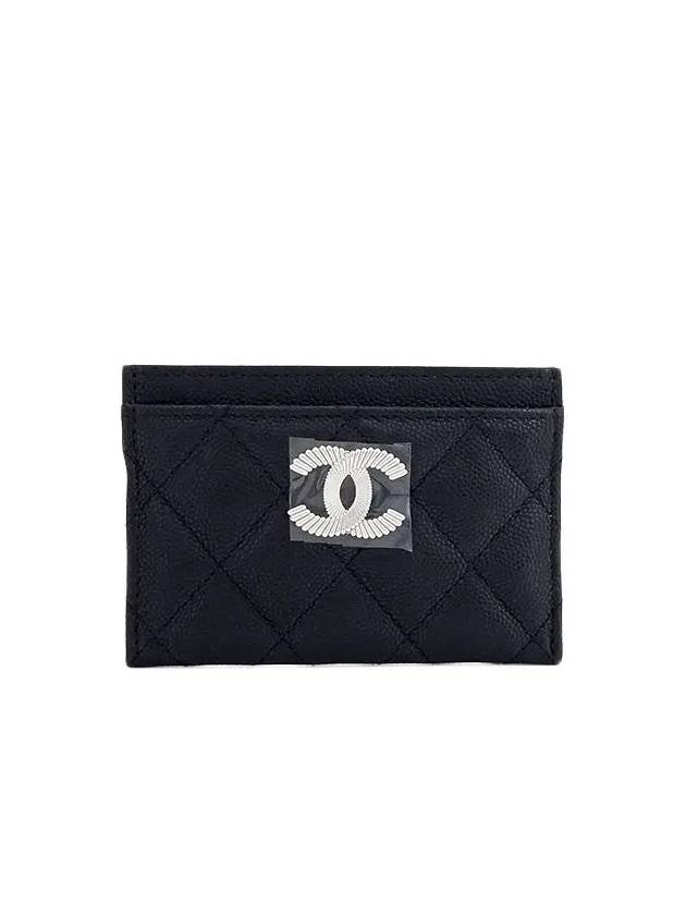 25C card slot black silver caviar 4ET1665 - CHANEL - BALAAN 1