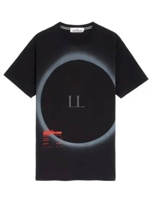 Eclipse Logo Short Sleeve T-Shirt Black - STONE ISLAND - BALAAN 2