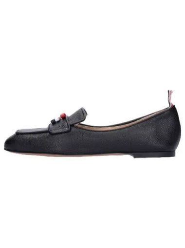 bow loafer black shoe shoes - THOM BROWNE - BALAAN 1