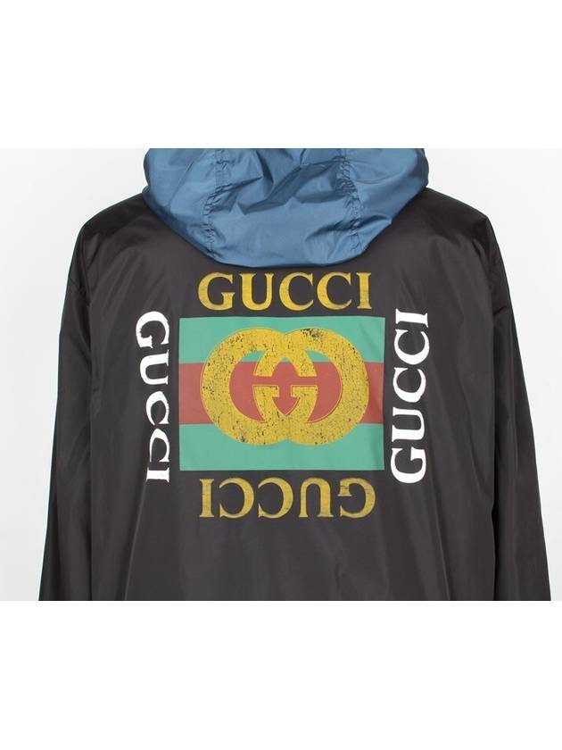 Box logo windbreaker hooded jacket 46 95 - GUCCI - BALAAN 6