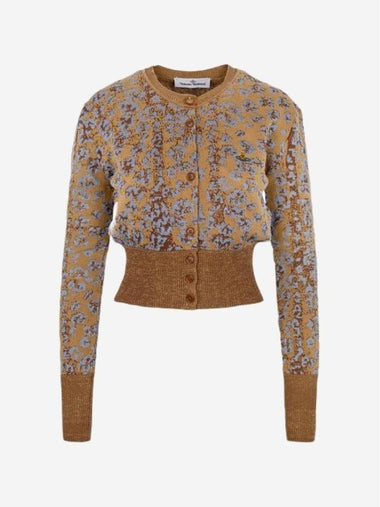 Leopard Crop Cardigan Brown - VIVIENNE WESTWOOD - BALAAN 1