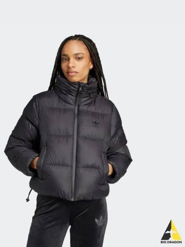 Regen cropped down puffer jacket BLACK - ADIDAS - BALAAN 1