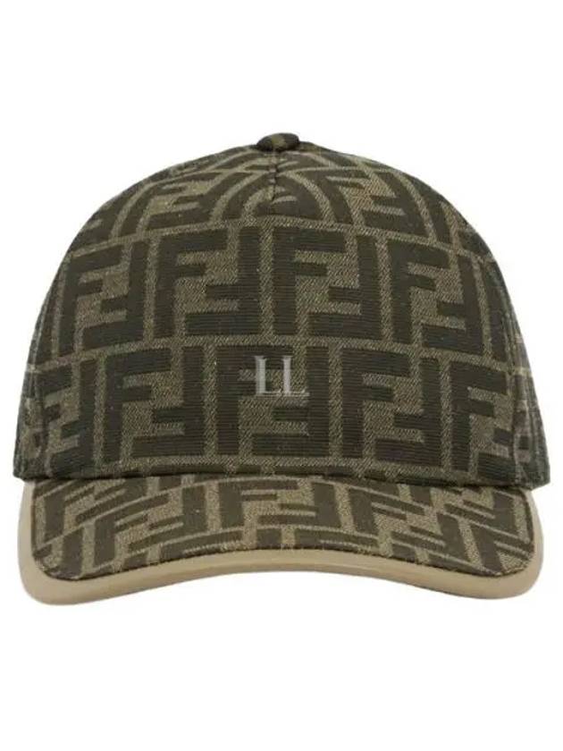 FF Monogram Ball Cap Brown - FENDI - BALAAN 2