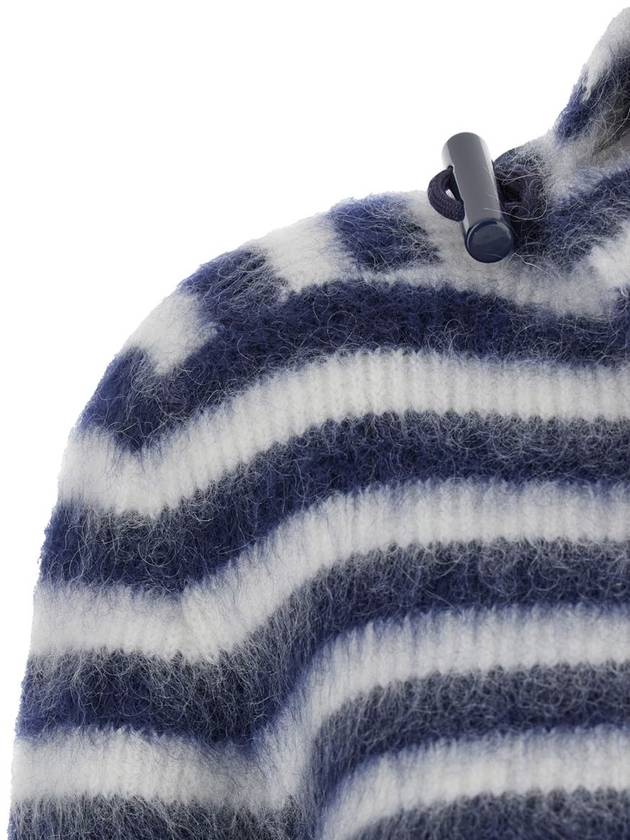 Marina striped mohair knit top navy - JACQUEMUS - BALAAN 4