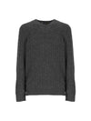 Embroid Logo Cable Knit Top Dark Grey - POLO RALPH LAUREN - BALAAN 1