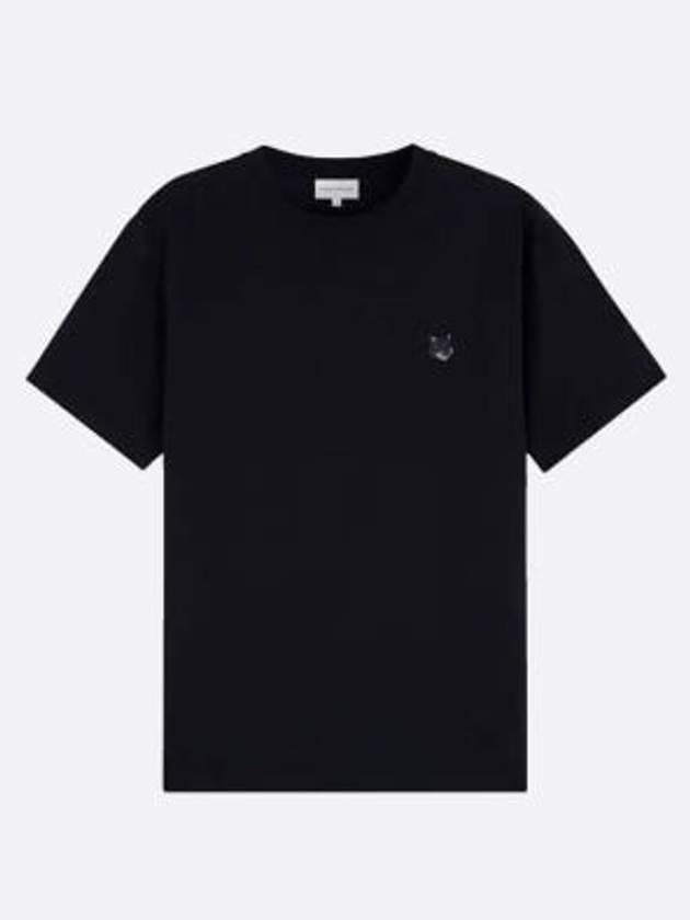 Bold Fox Head Patch Comfort Short Sleeve T-Shirt Black - MAISON KITSUNE - BALAAN 2