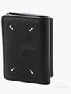 Four Stitch Logo Leather Half Wallet Black - MAISON MARGIELA - BALAAN 2