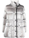 Erault Herault Logo Down Jacket Silver - MONCLER - BALAAN 1