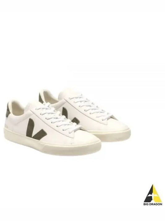 Campo Extra WhiteKaki CP05 02347 Chrome Free Leather Sneakers - VEJA - BALAAN 1