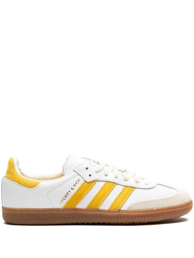 Sporty Rich Samba OG Low Top Sneakers White Yellow - ADIDAS - BALAAN 1