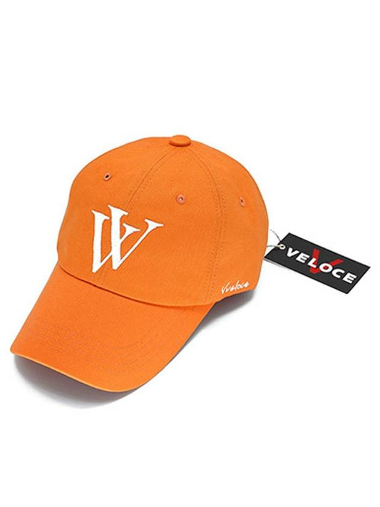 'KV' ball cap soft fit orange - VVELOCE - BALAAN 1