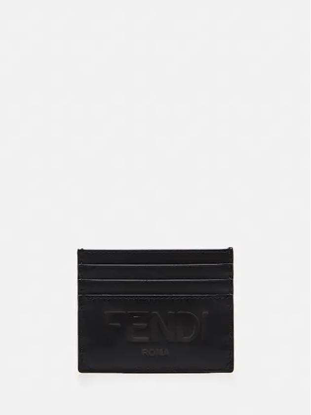 Stamp Logo Card Wallet Black - FENDI - BALAAN 2