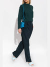 Wool Straight Pants Green - BOTTEGA VENETA - BALAAN 3