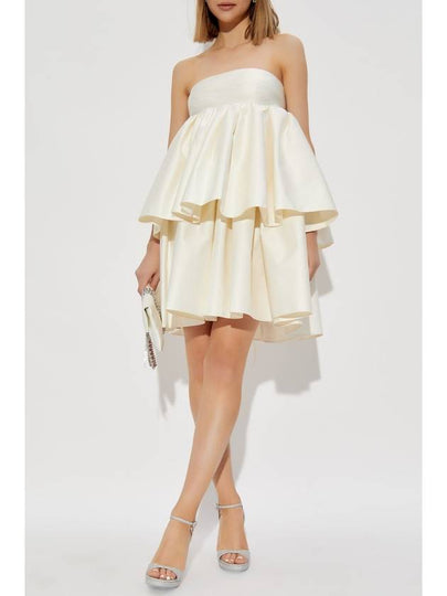 ROTATE Dress With Ruffle, Women's, Cream - ROTATE - BALAAN 2